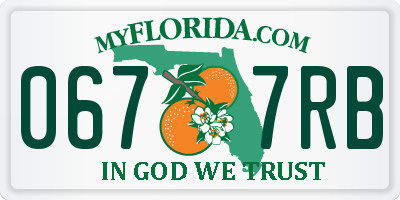 FL license plate 0677RB
