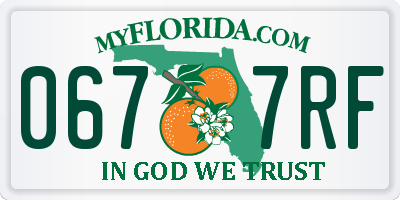 FL license plate 0677RF
