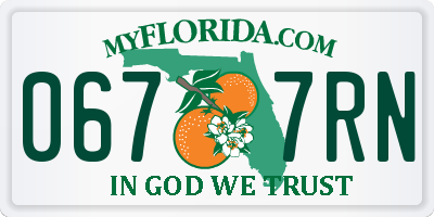 FL license plate 0677RN
