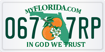 FL license plate 0677RP