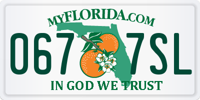 FL license plate 0677SL