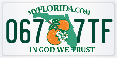 FL license plate 0677TF