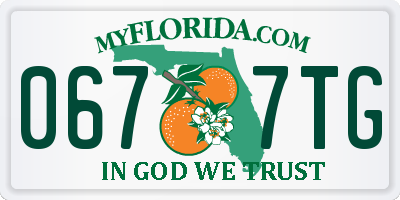 FL license plate 0677TG