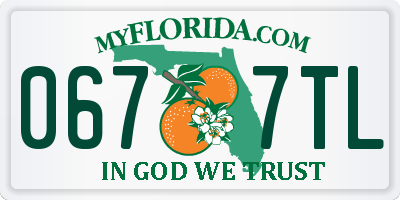 FL license plate 0677TL