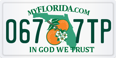 FL license plate 0677TP