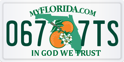 FL license plate 0677TS