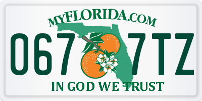 FL license plate 0677TZ