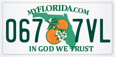 FL license plate 0677VL