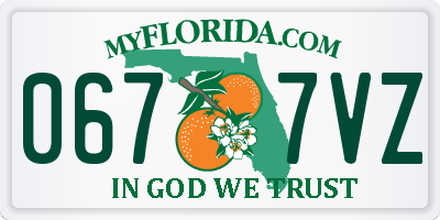 FL license plate 0677VZ