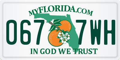 FL license plate 0677WH