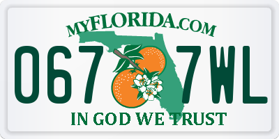 FL license plate 0677WL