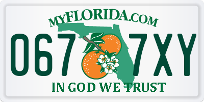 FL license plate 0677XY