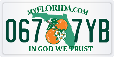 FL license plate 0677YB