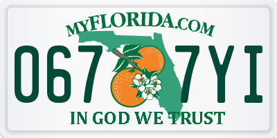 FL license plate 0677YI