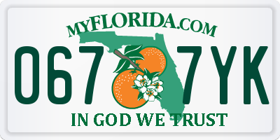 FL license plate 0677YK