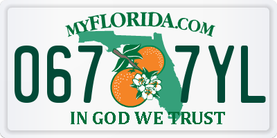 FL license plate 0677YL