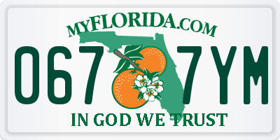 FL license plate 0677YM