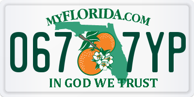 FL license plate 0677YP