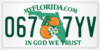 FL license plate 0677YV