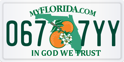 FL license plate 0677YY