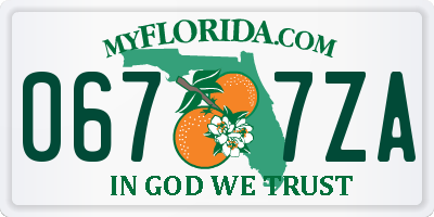 FL license plate 0677ZA