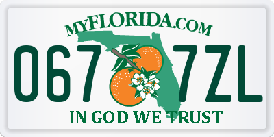 FL license plate 0677ZL
