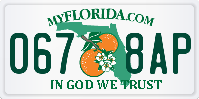 FL license plate 0678AP