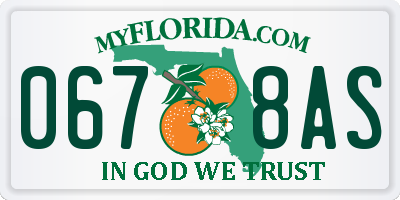 FL license plate 0678AS