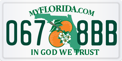 FL license plate 0678BB