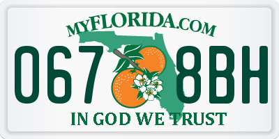 FL license plate 0678BH