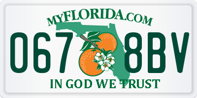 FL license plate 0678BV