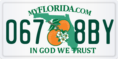 FL license plate 0678BY