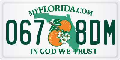 FL license plate 0678DM