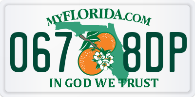 FL license plate 0678DP