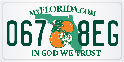 FL license plate 0678EG