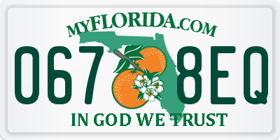 FL license plate 0678EQ