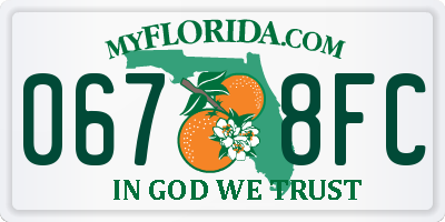 FL license plate 0678FC