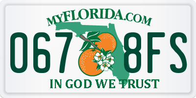 FL license plate 0678FS