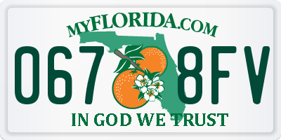 FL license plate 0678FV