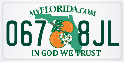 FL license plate 0678JL