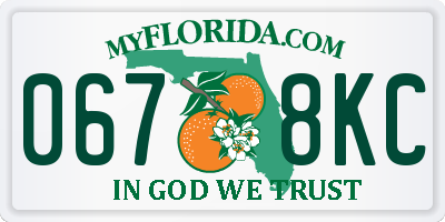 FL license plate 0678KC
