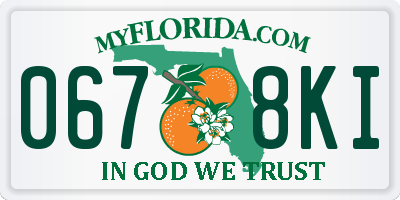 FL license plate 0678KI