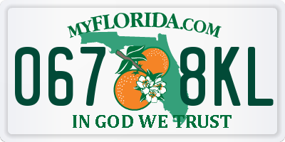 FL license plate 0678KL
