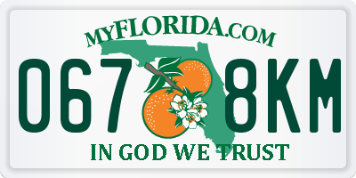 FL license plate 0678KM