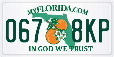FL license plate 0678KP