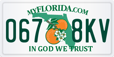 FL license plate 0678KV