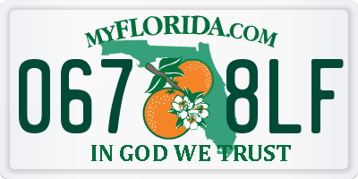 FL license plate 0678LF