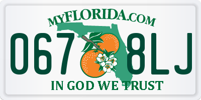 FL license plate 0678LJ