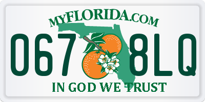 FL license plate 0678LQ