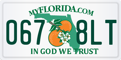 FL license plate 0678LT